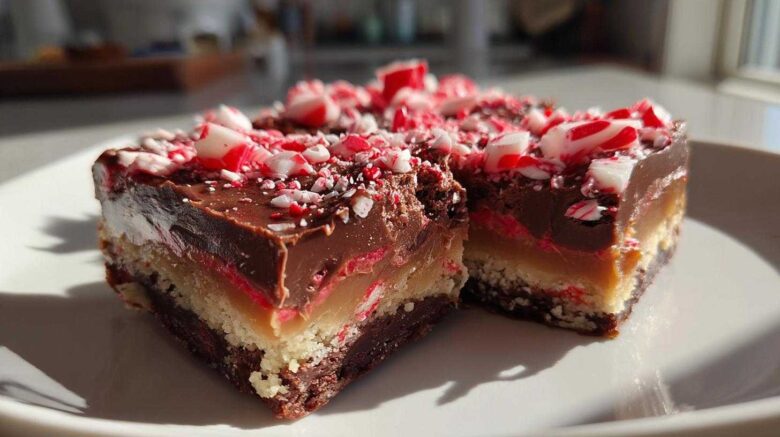 Candy Cane Crunch Bars