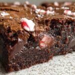 Candy Cane Fudge Brownies