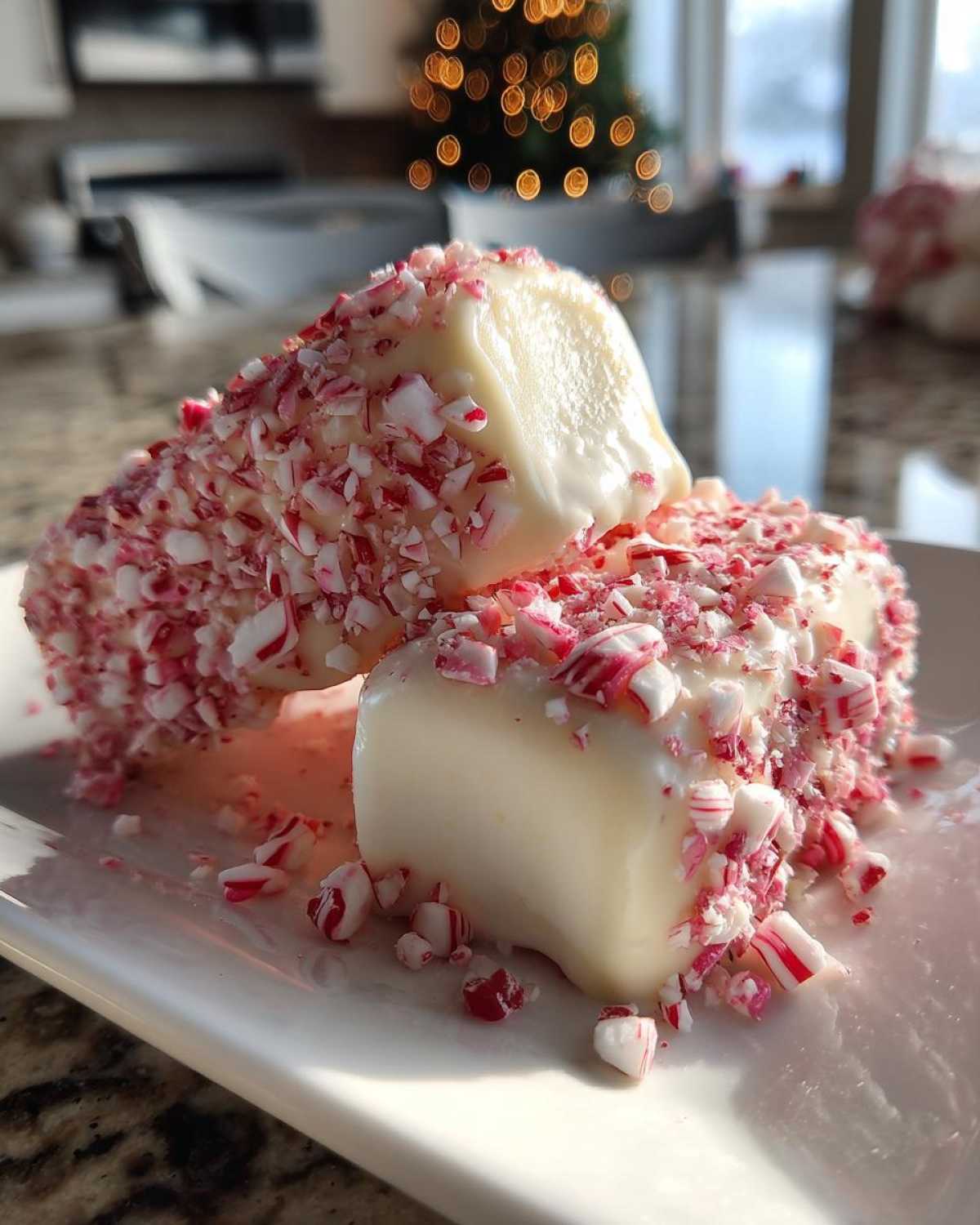 Candy Cane Marshmallow Pops - detail 1
