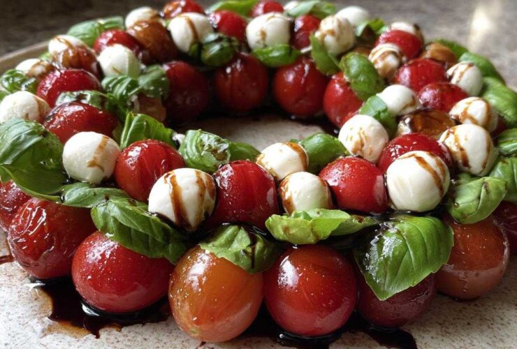 Caprese Christmas Wreath Board