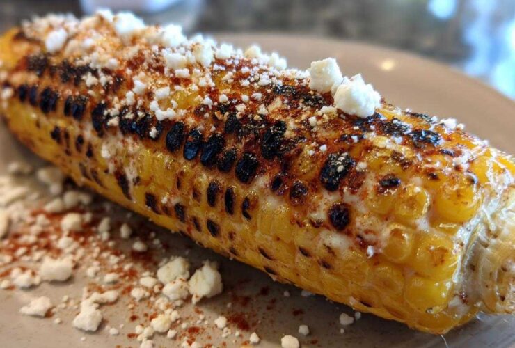 Charred Mexican street corn