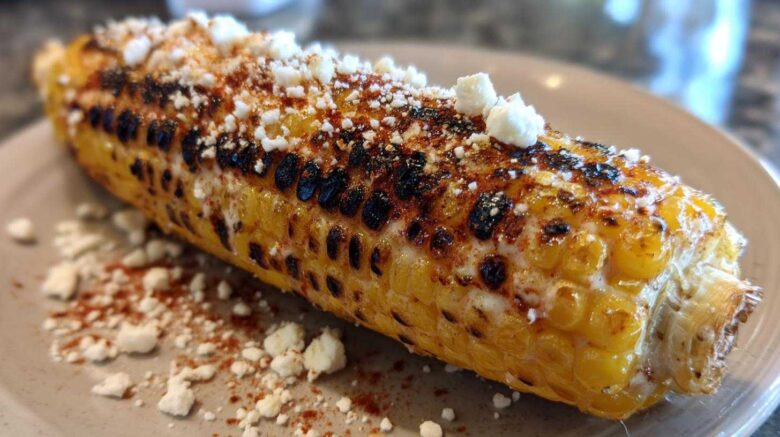 Charred Mexican street corn