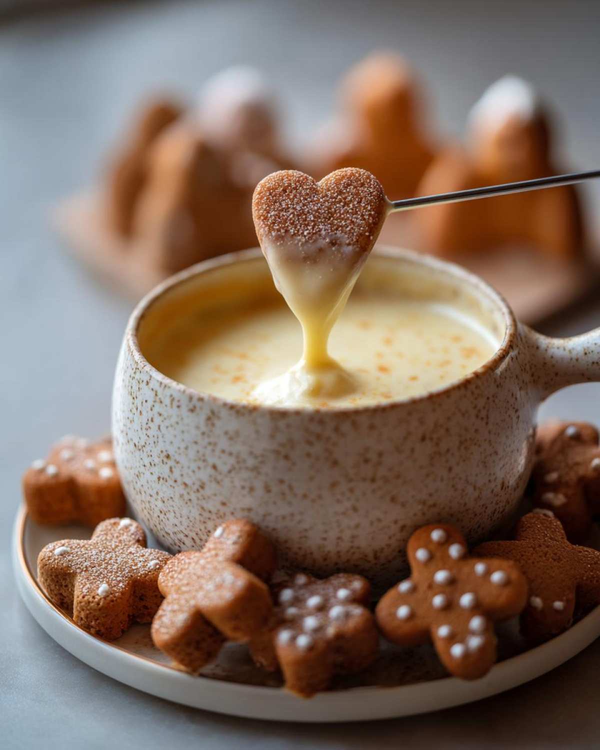 Cheese Fondue with Gingerbread Dippers - detail 2