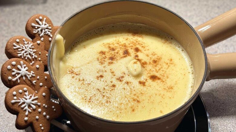 Cheese Fondue with Gingerbread Dippers