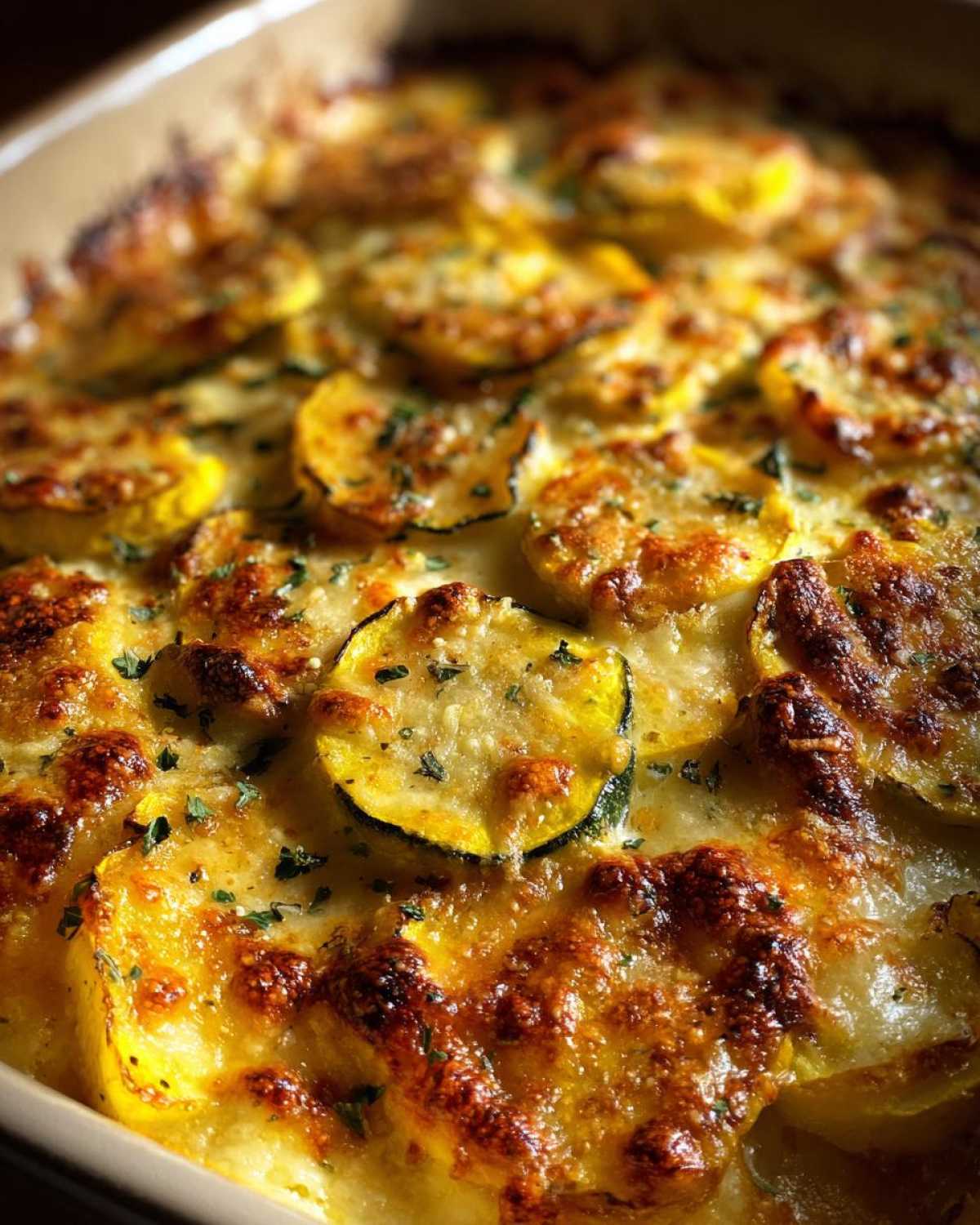 Cheesy squash casserole - detail 2
