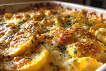 Cheesy squash casserole