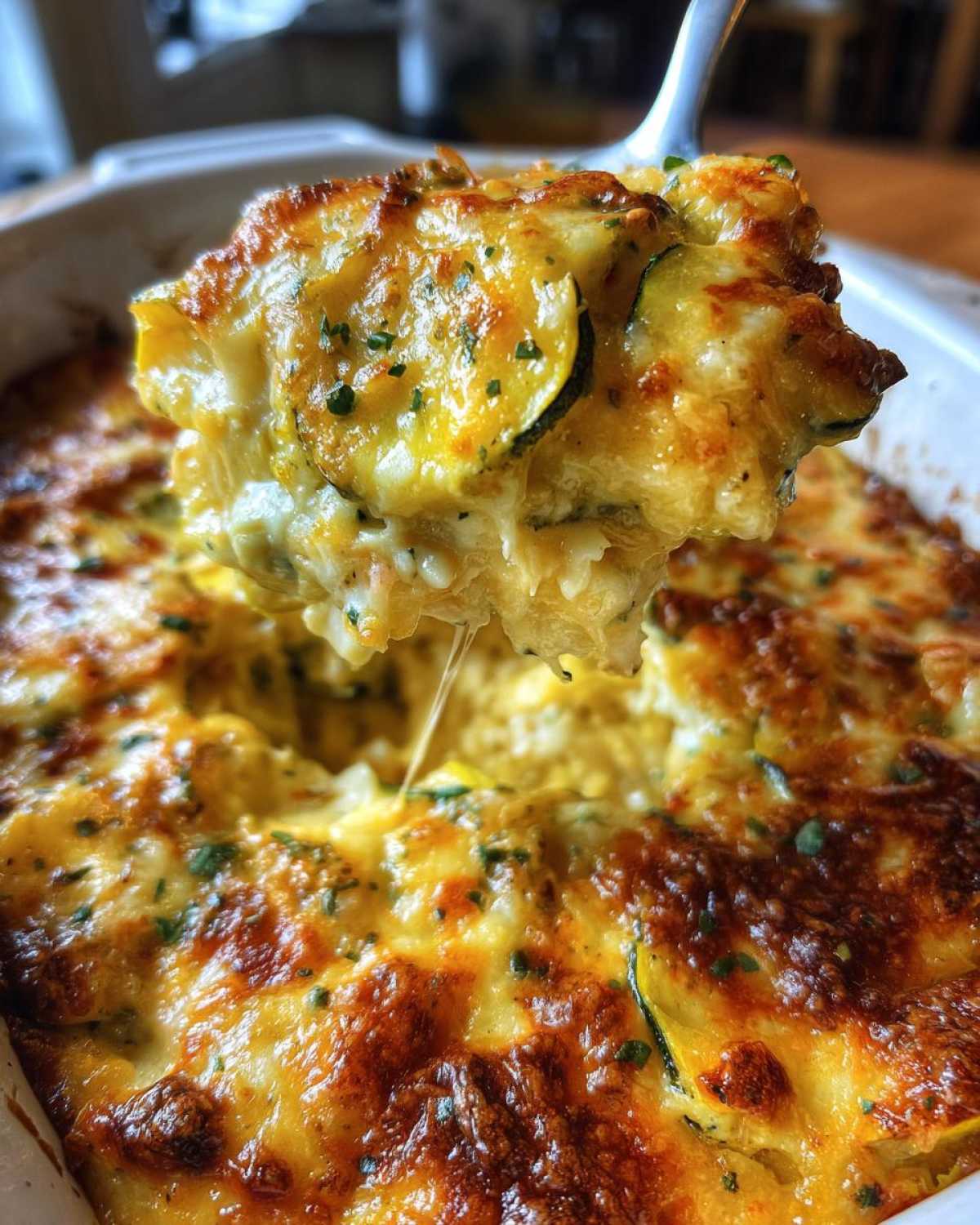 Cheesy squash casserole - detail 4