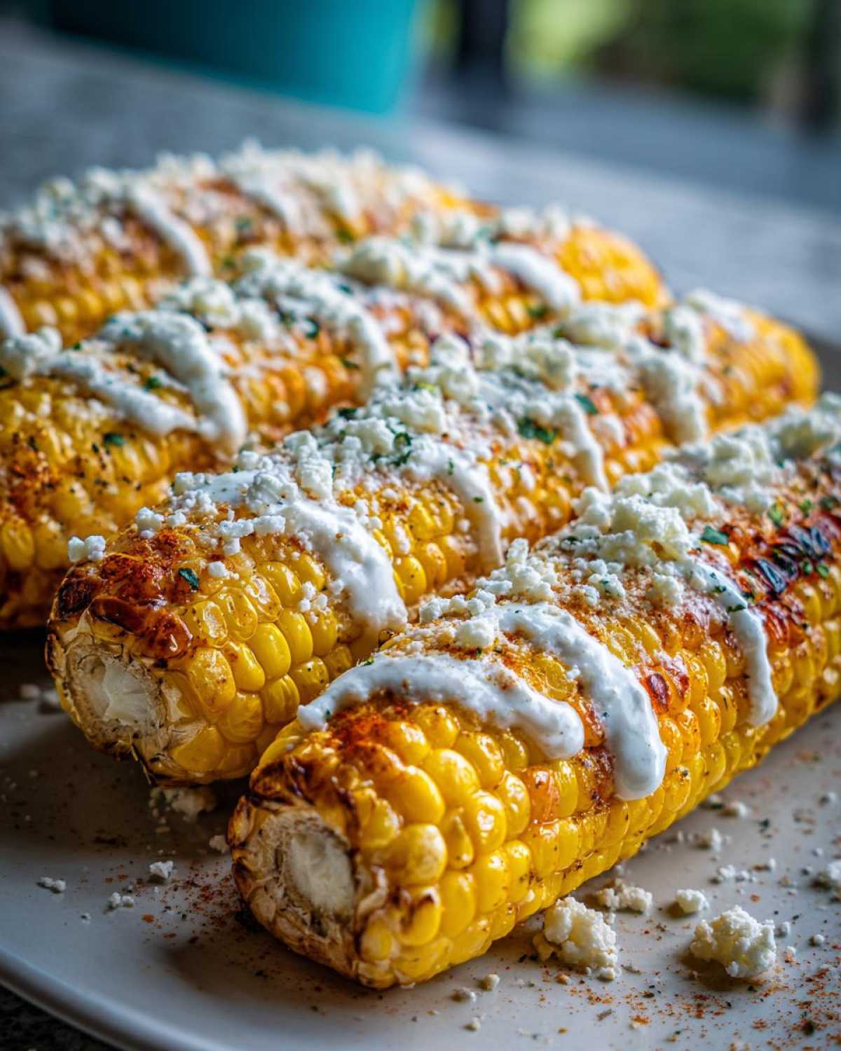 Cheesy street corn - detail 1