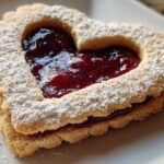 Cherry Almond Linzer Cookies