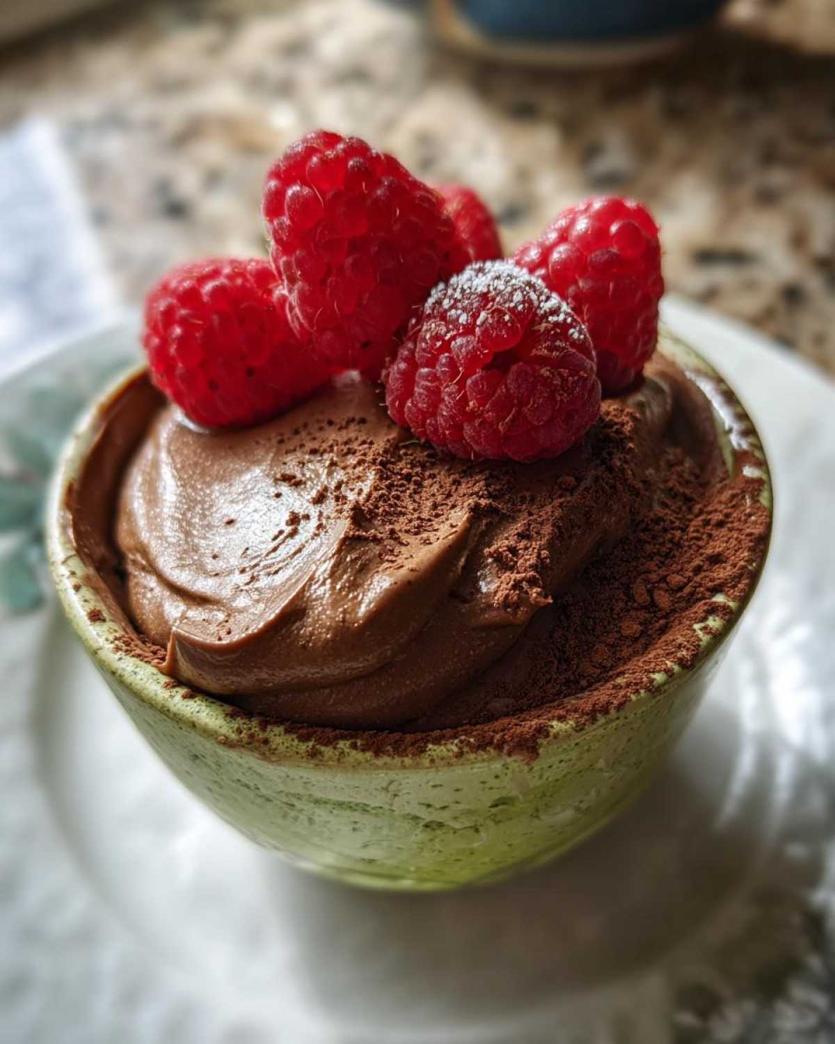 Chocolate Avocado Peppermint Mousse - detail 1