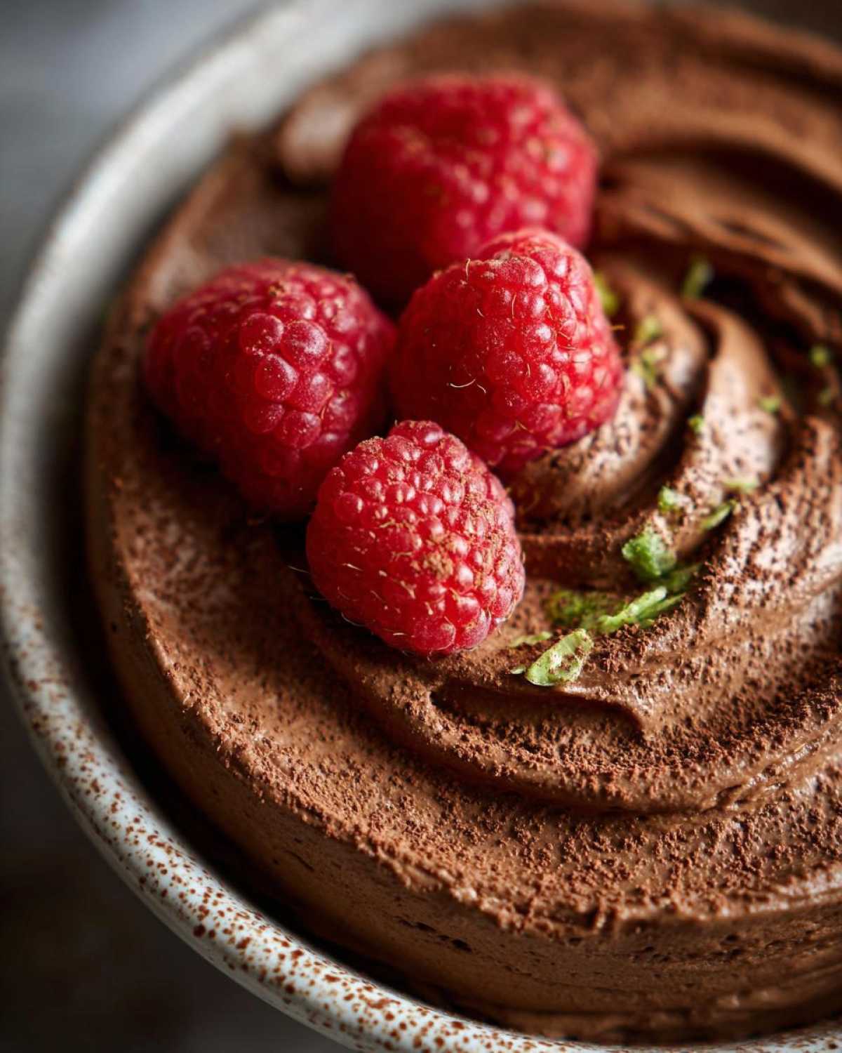 Chocolate Avocado Peppermint Mousse - detail 2