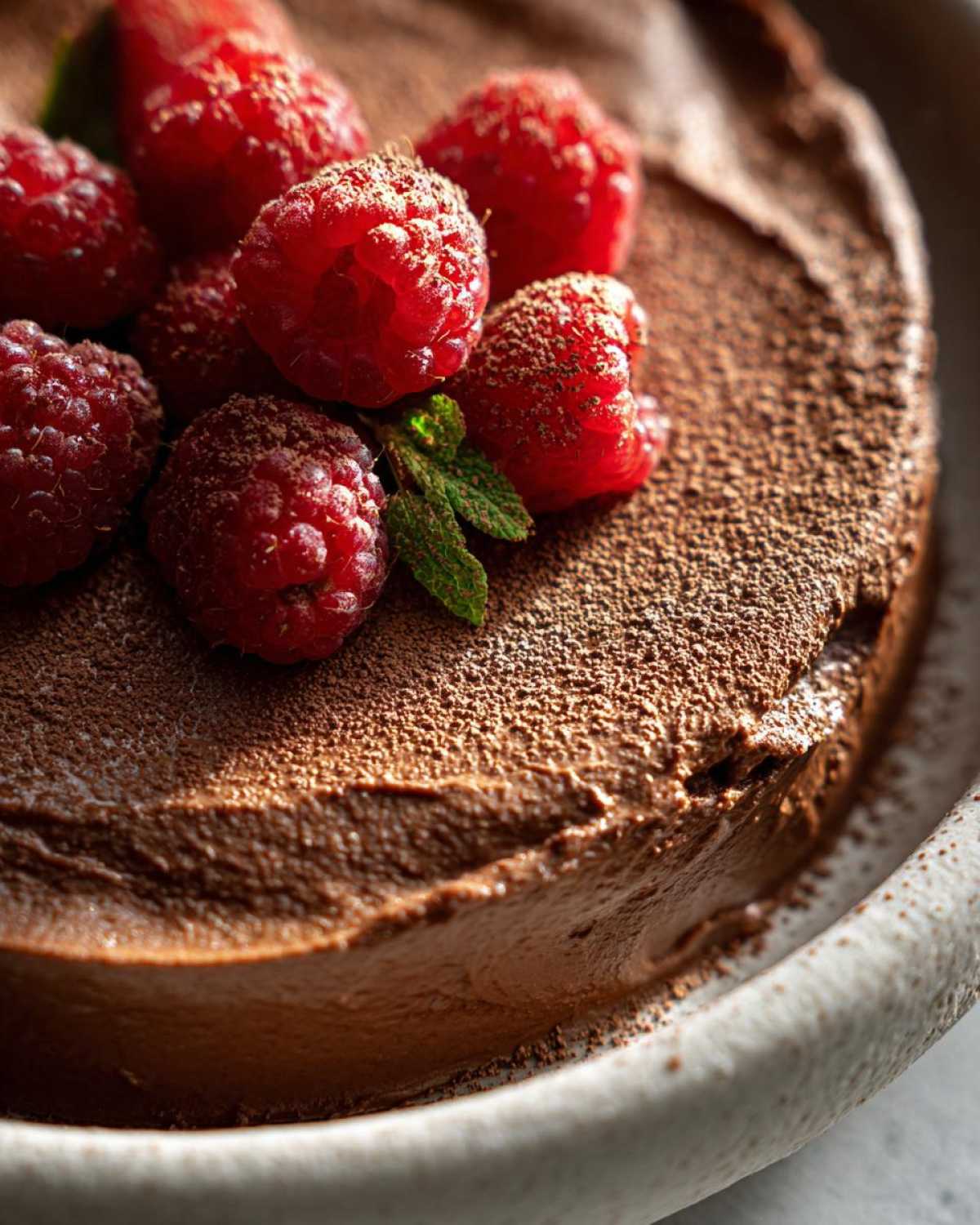Chocolate Avocado Peppermint Mousse - detail 3