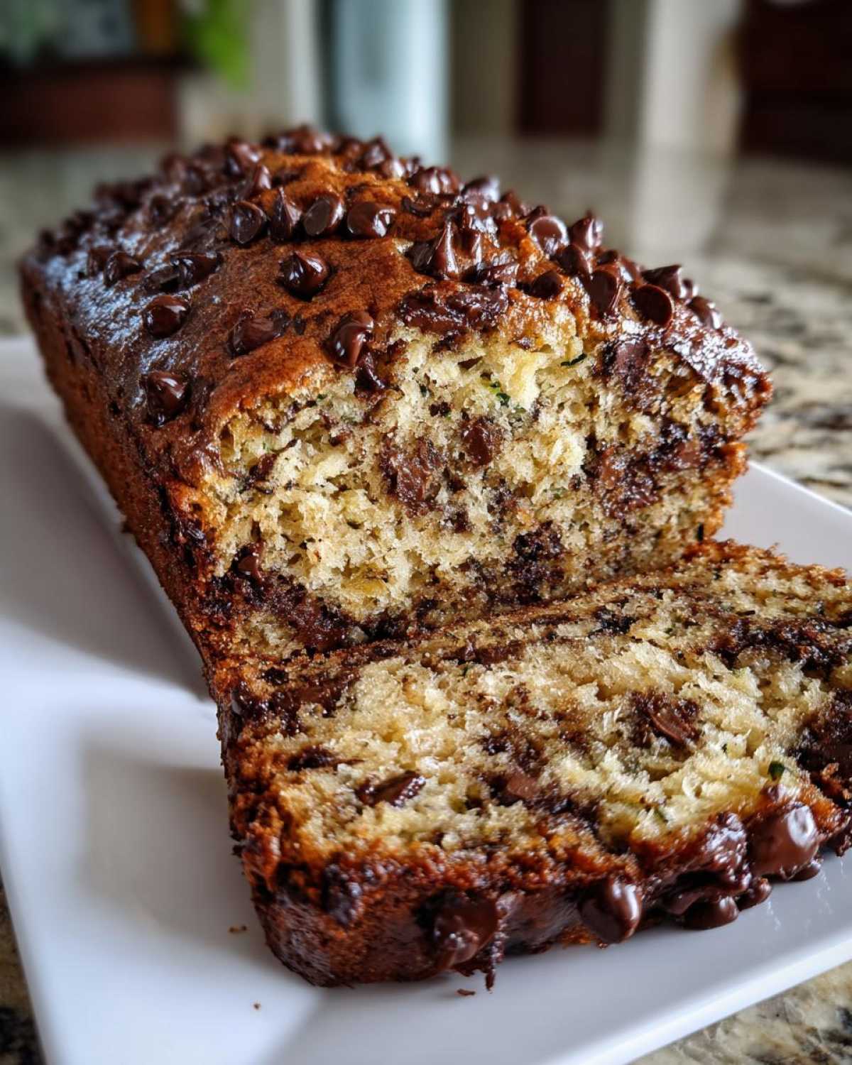 Chocolate Chip Zucchini Bread - detail 2