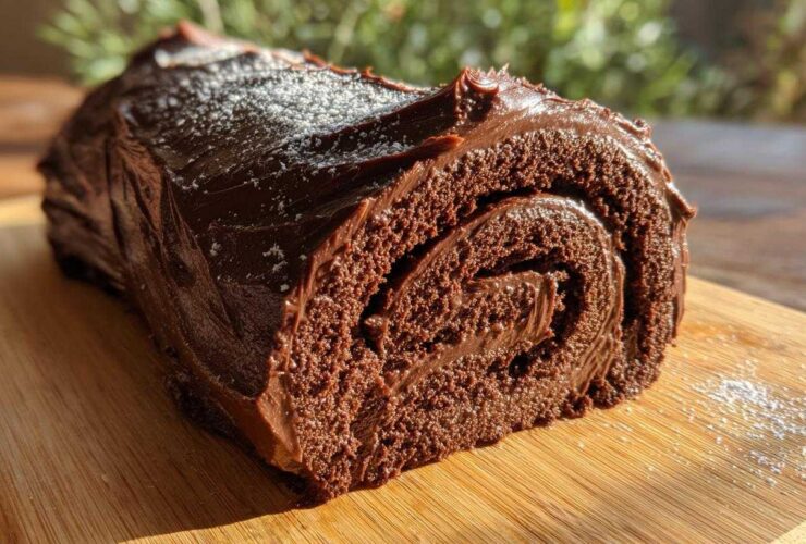 Chocolate Ganache Yule Log