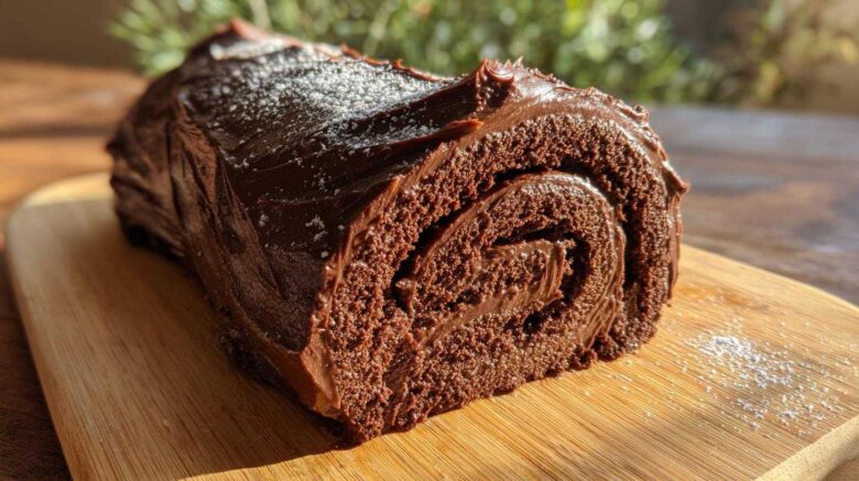Chocolate Ganache Yule Log