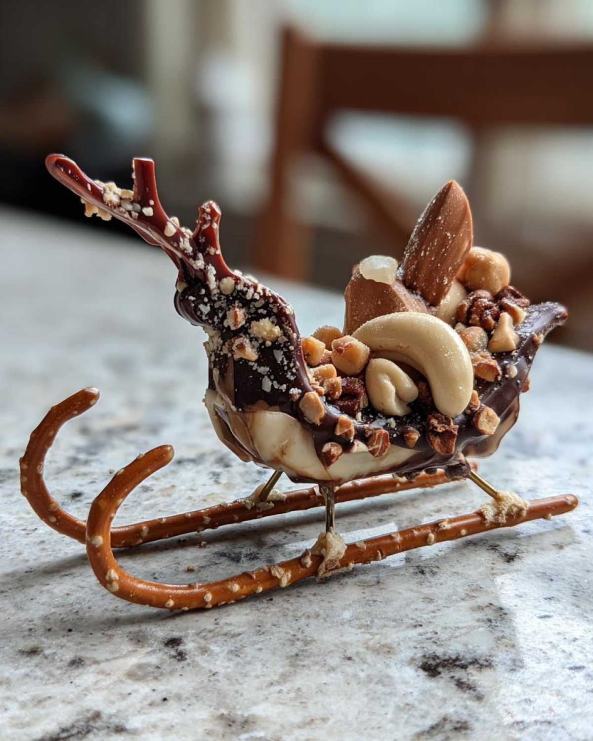 Chocolate Hazelnut Santa Sleighs - detail 1