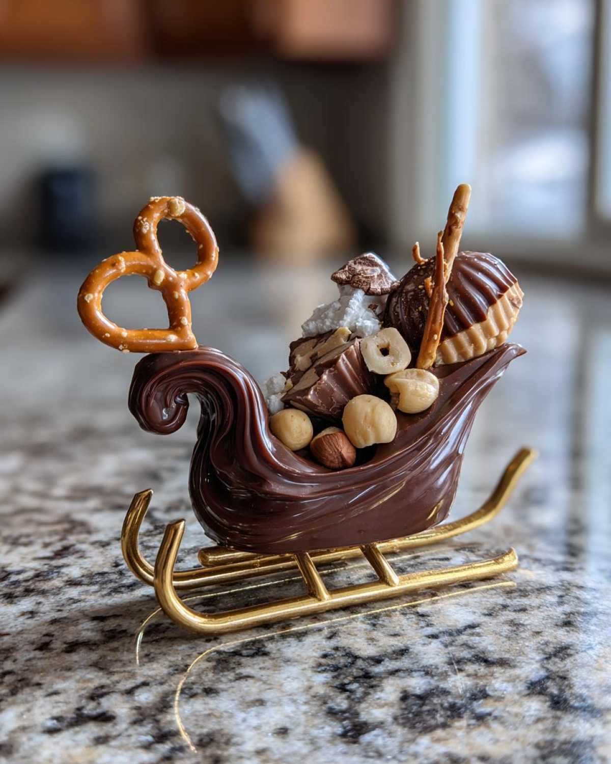 Chocolate Hazelnut Santa Sleighs - detail 2