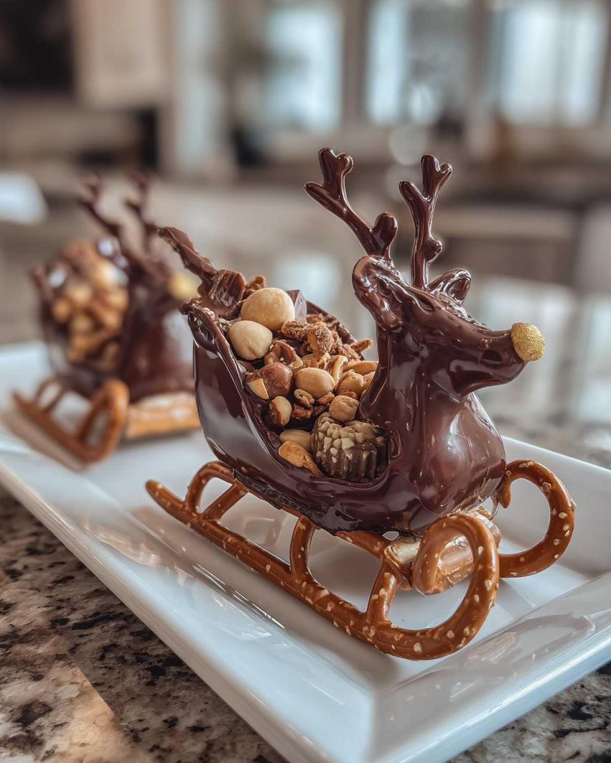 Chocolate Hazelnut Santa Sleighs - detail 3