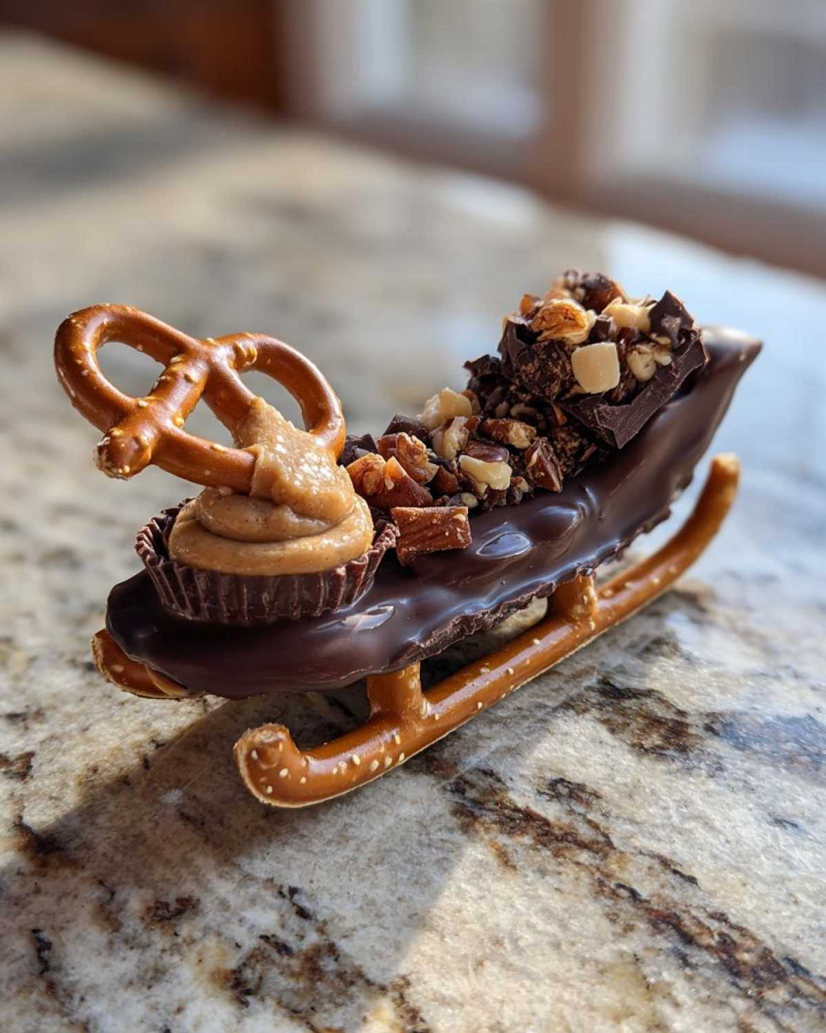 Chocolate Hazelnut Santa Sleighs - detail 4