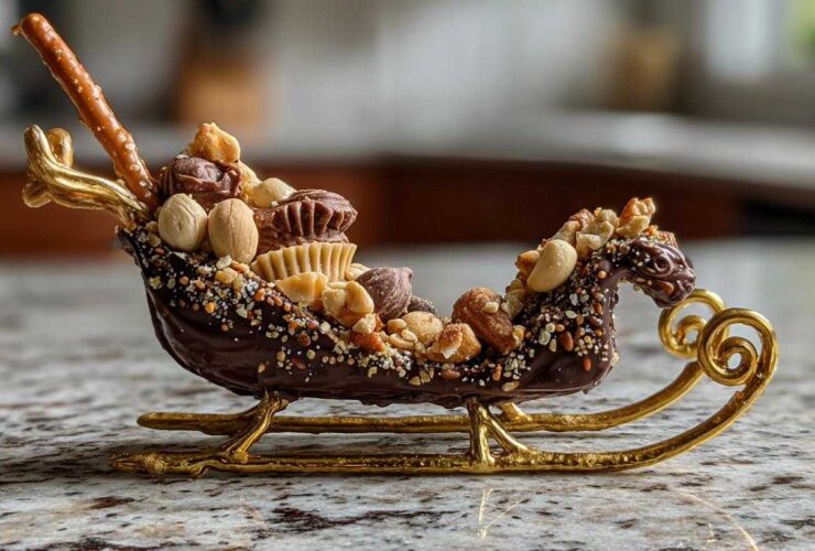 Chocolate Hazelnut Santa Sleighs