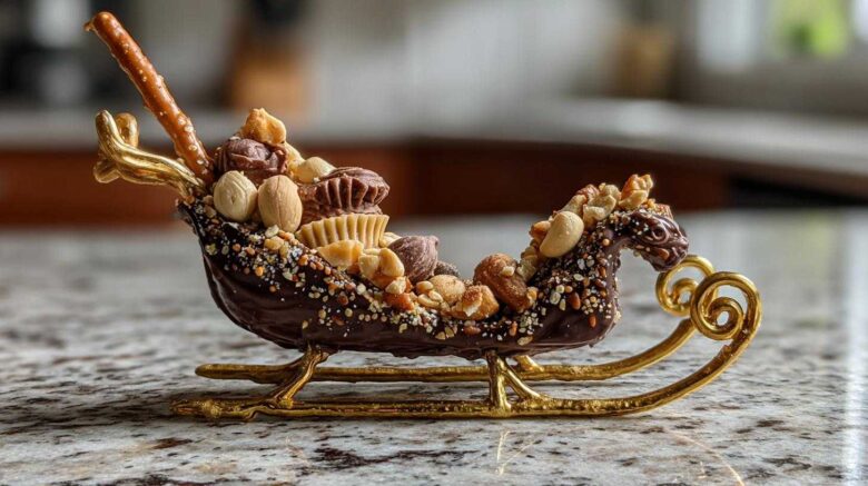 Chocolate Hazelnut Santa Sleighs