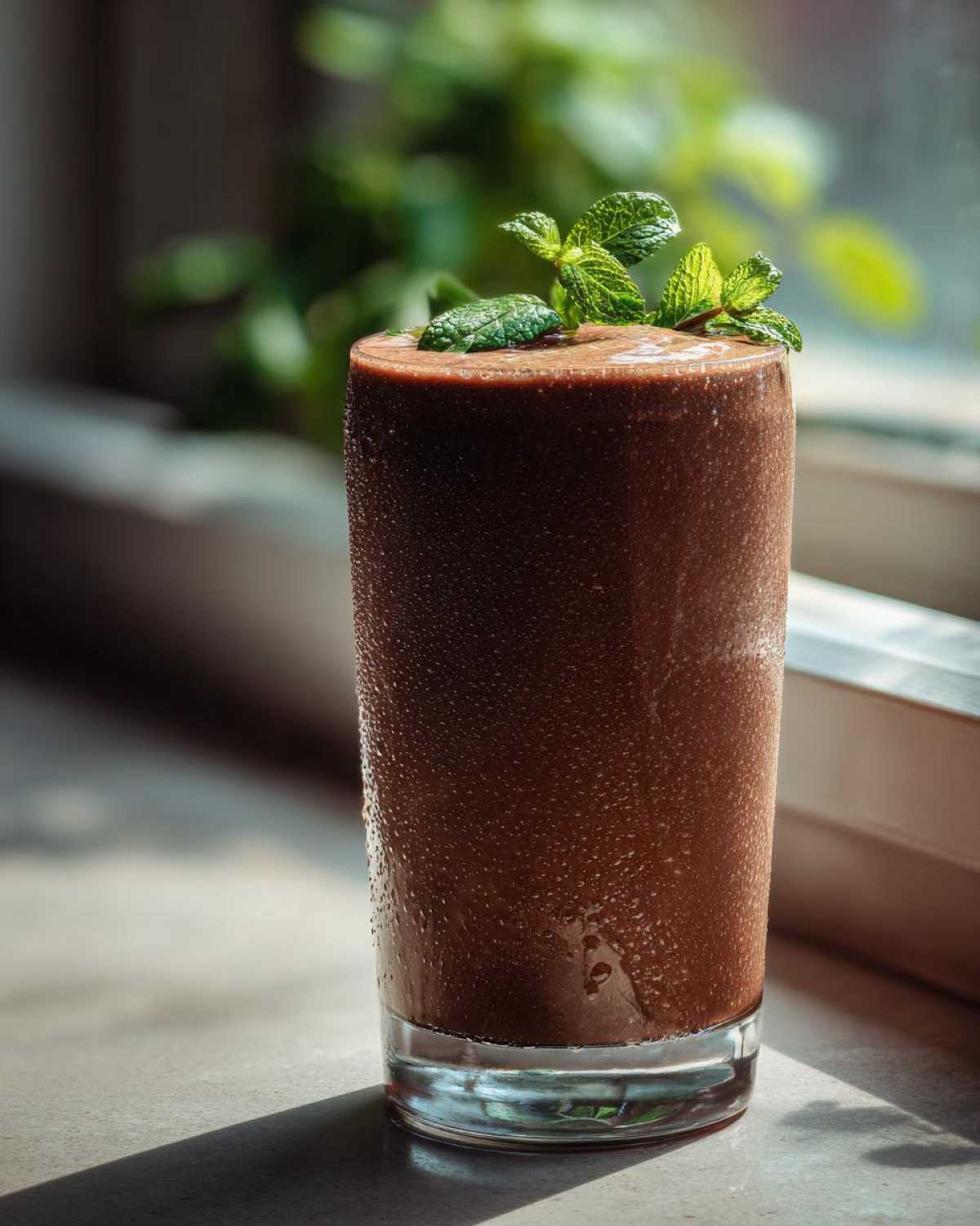 Chocolate Mint Protein Shake - detail 2