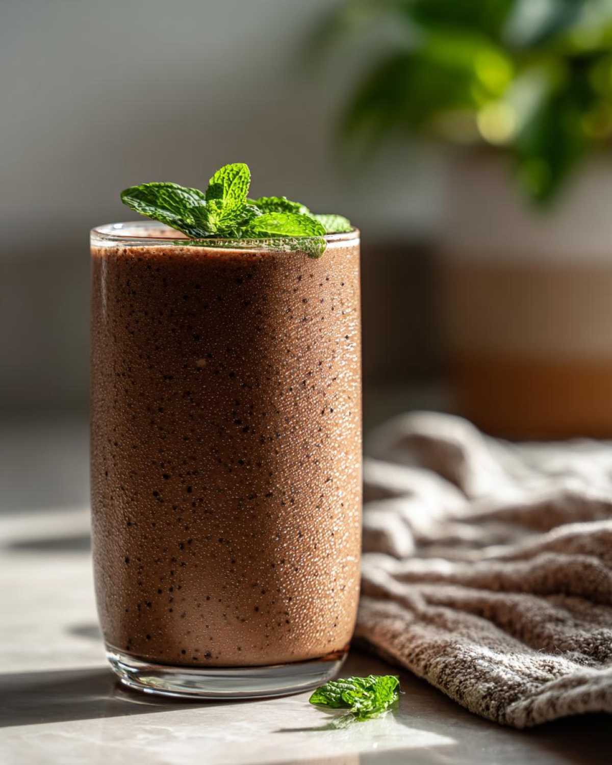 Chocolate Mint Protein Shake - detail 4