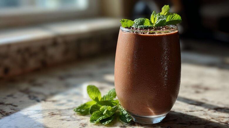 Chocolate Mint Protein Shake