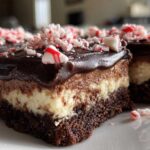 Chocolate Peppermint Cheesecake Bars