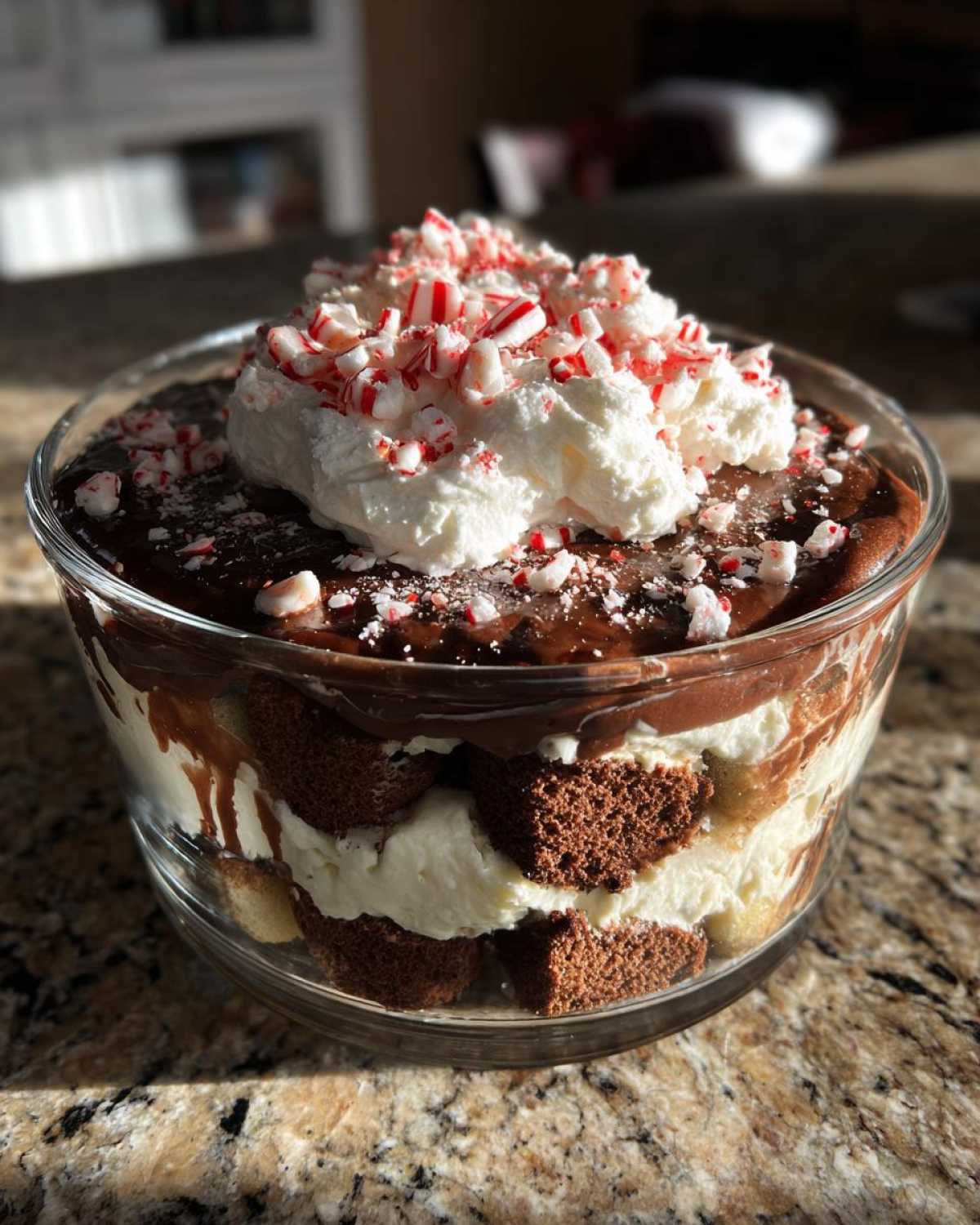 Chocolate Peppermint Tiramisu Trifle - detail 2