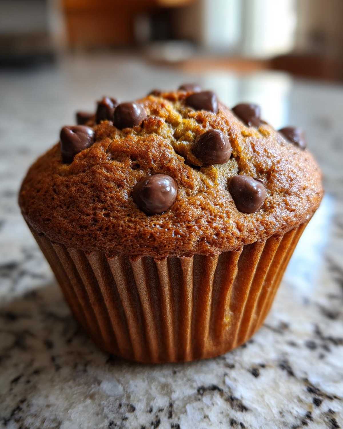 Chocolate chip banana muffins - detail 1