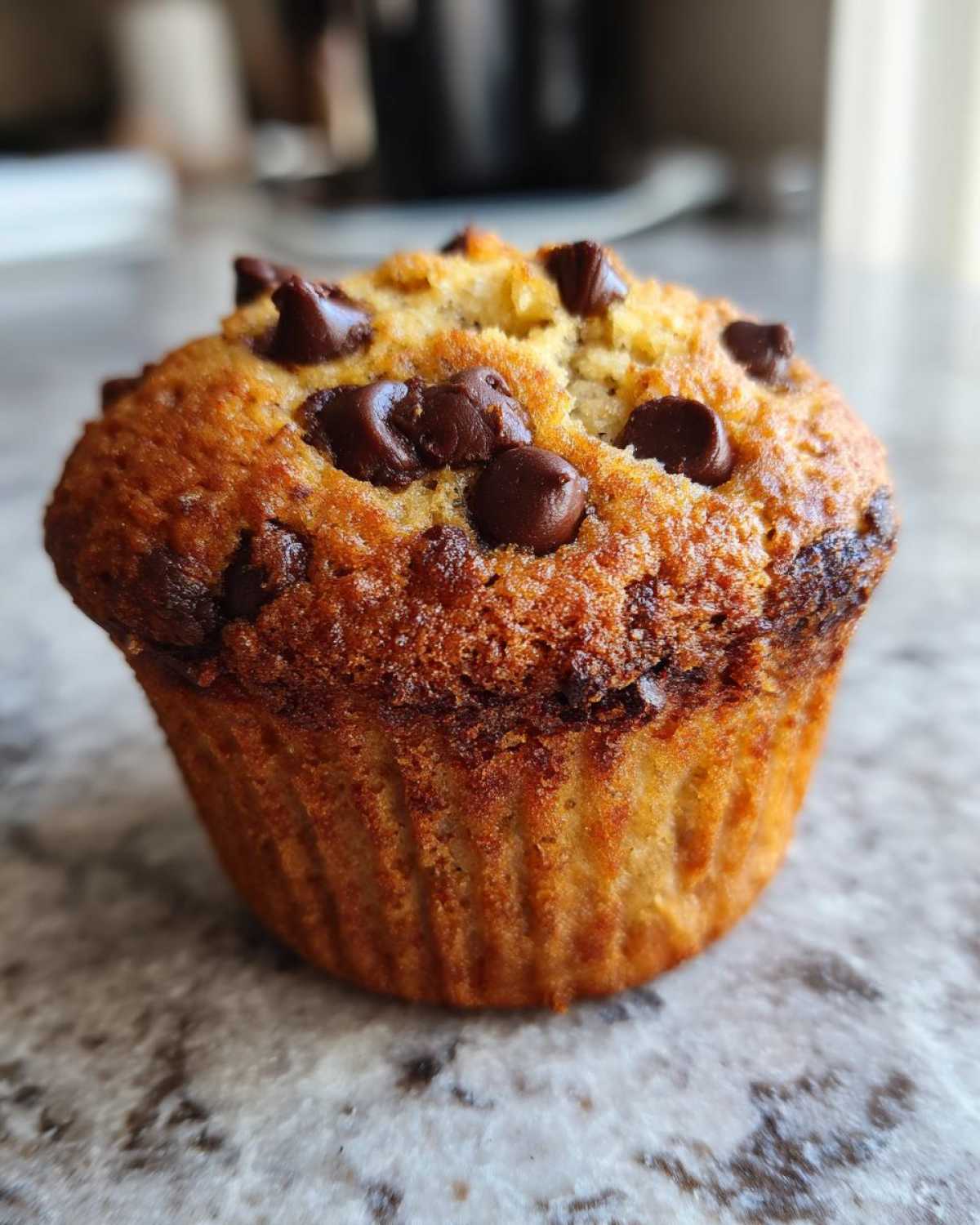 Chocolate chip banana muffins - detail 4