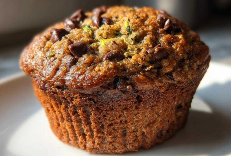 Chocolate chip zucchini muffins