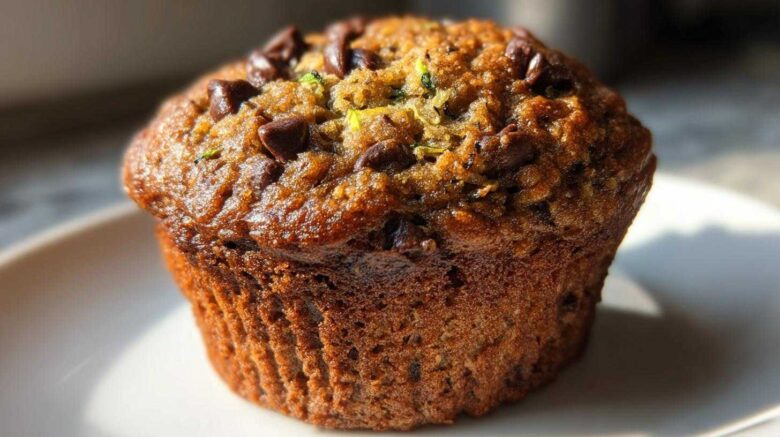 Chocolate chip zucchini muffins