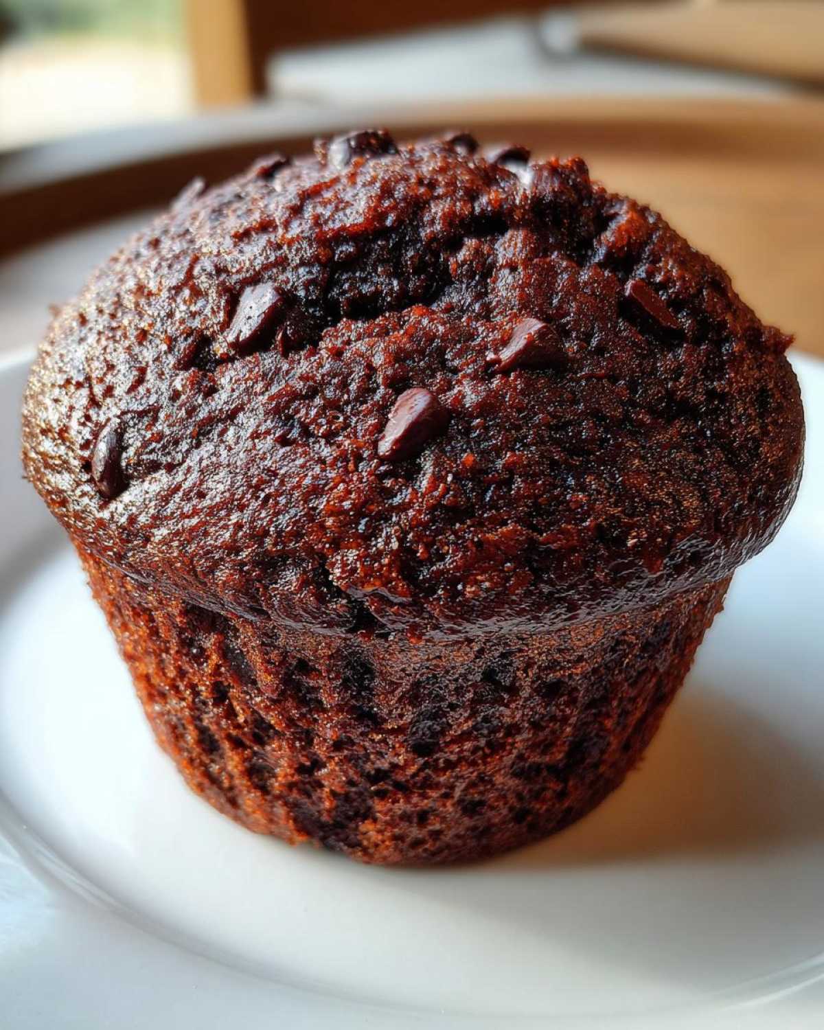 Chocolate protein muffins - detail 2