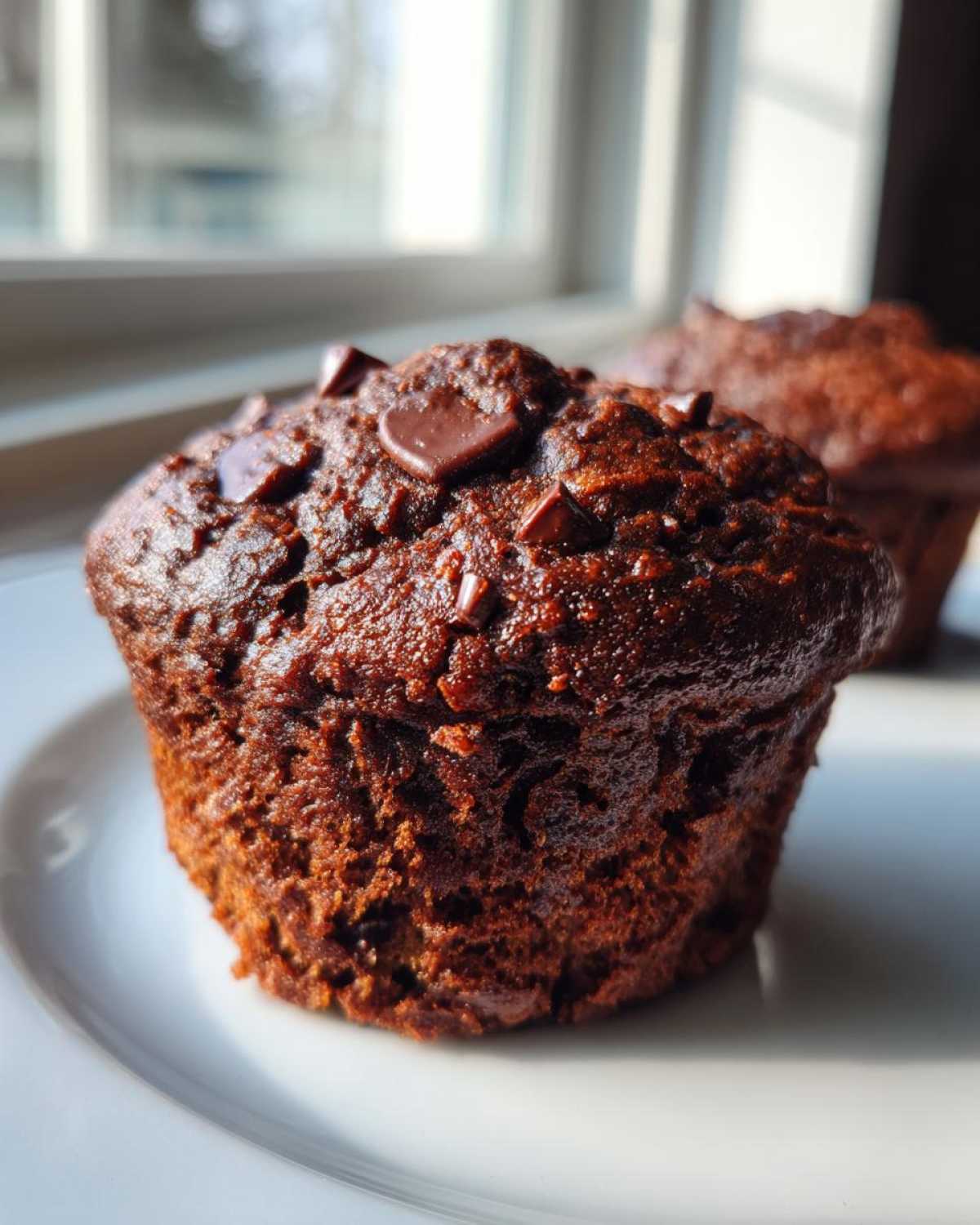 Chocolate protein muffins - detail 3