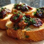 Chorizo and Date Crostini