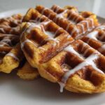 Christmas Morning Cinnamon Roll Waffles