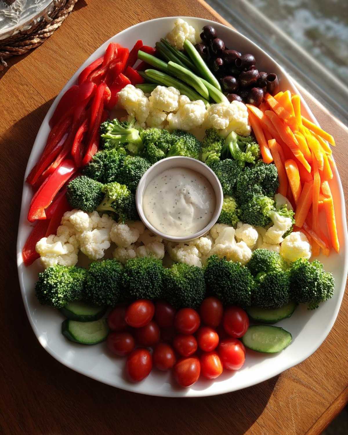 Christmas Tree Veggie Tray Platter - detail 1