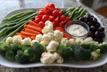 Christmas Tree Veggie Tray Platter