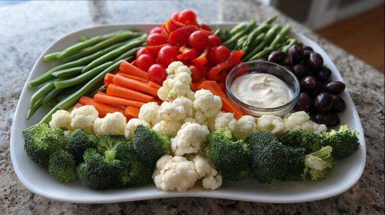 Christmas Tree Veggie Tray Platter