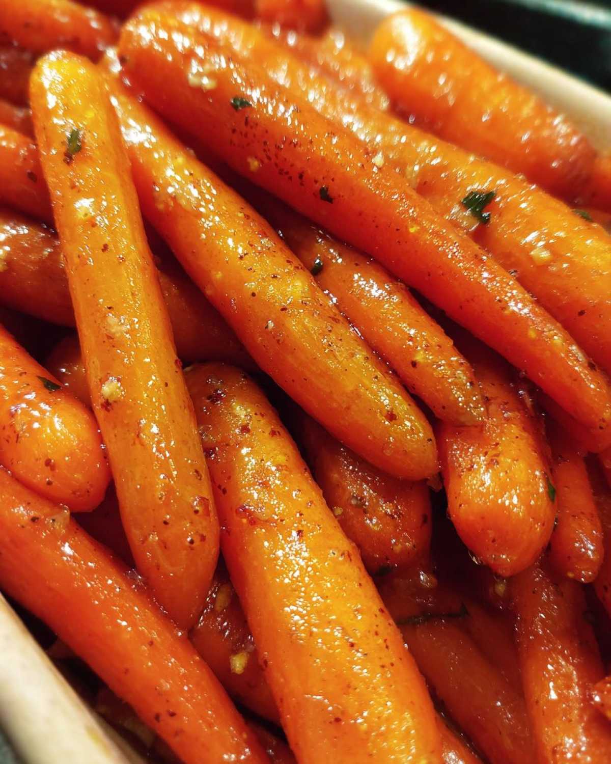 Cinnamon Maple-Glazed Carrots - detail 2