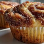 Cinnamon Roll Eggnog Muffins