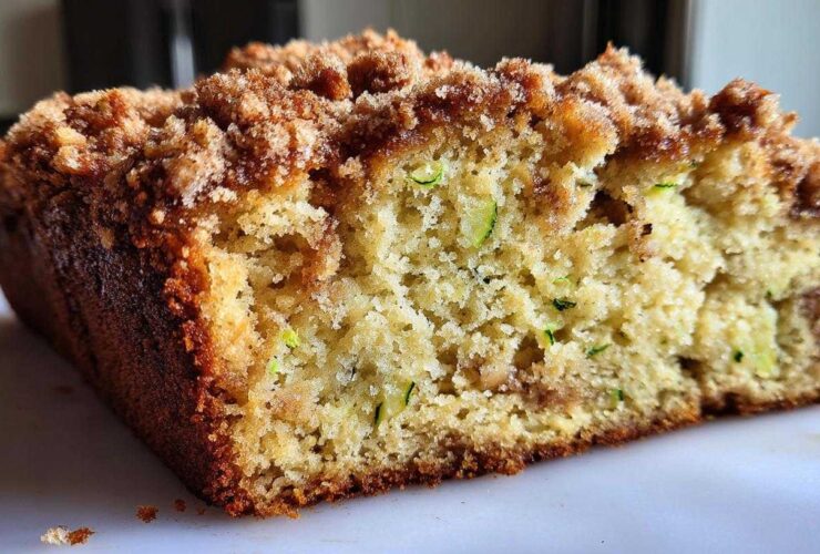 Cinnamon Streusel Topped Zucchini Bread Bakery Style