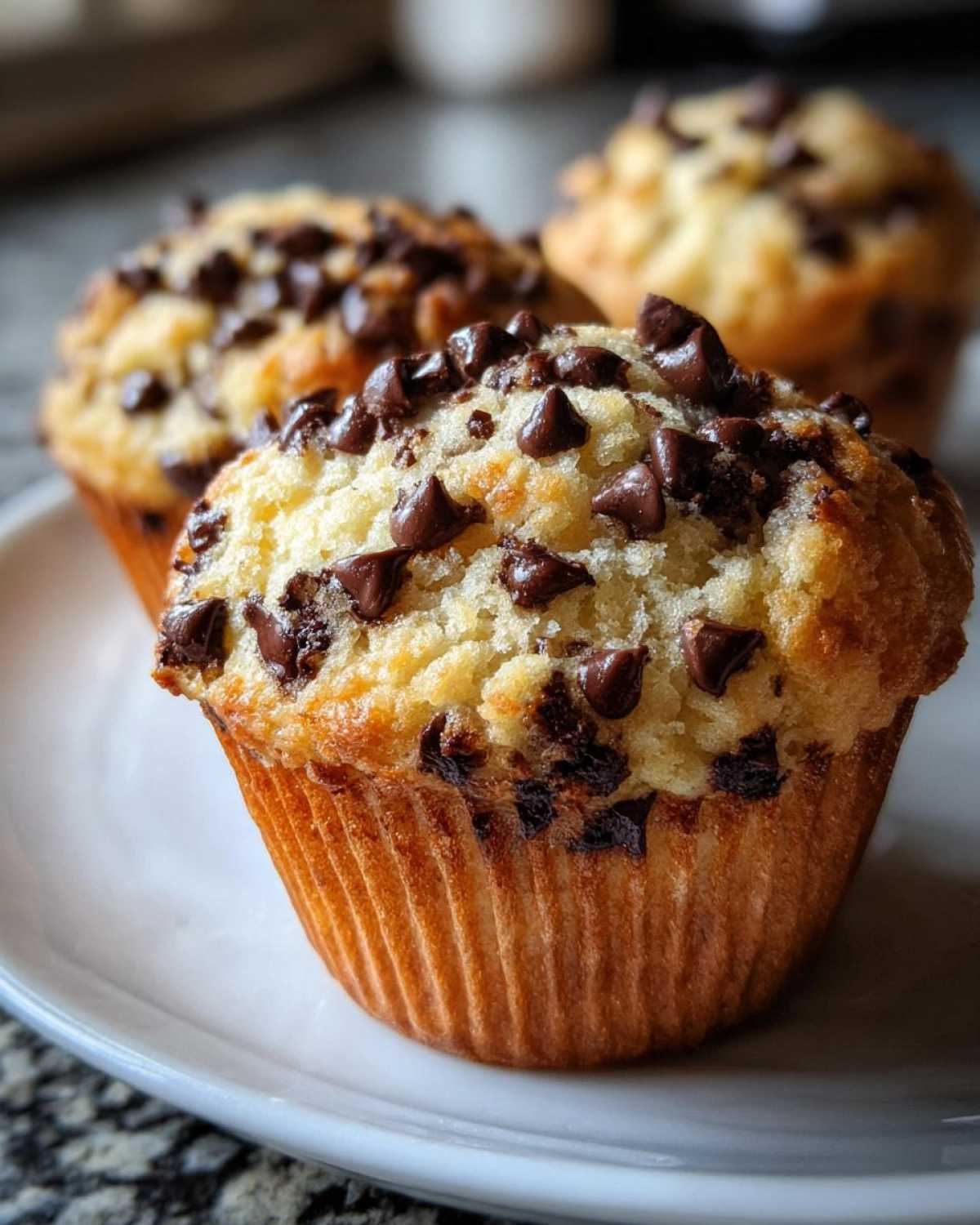 Classic chocolate chip muffins - detail 2
