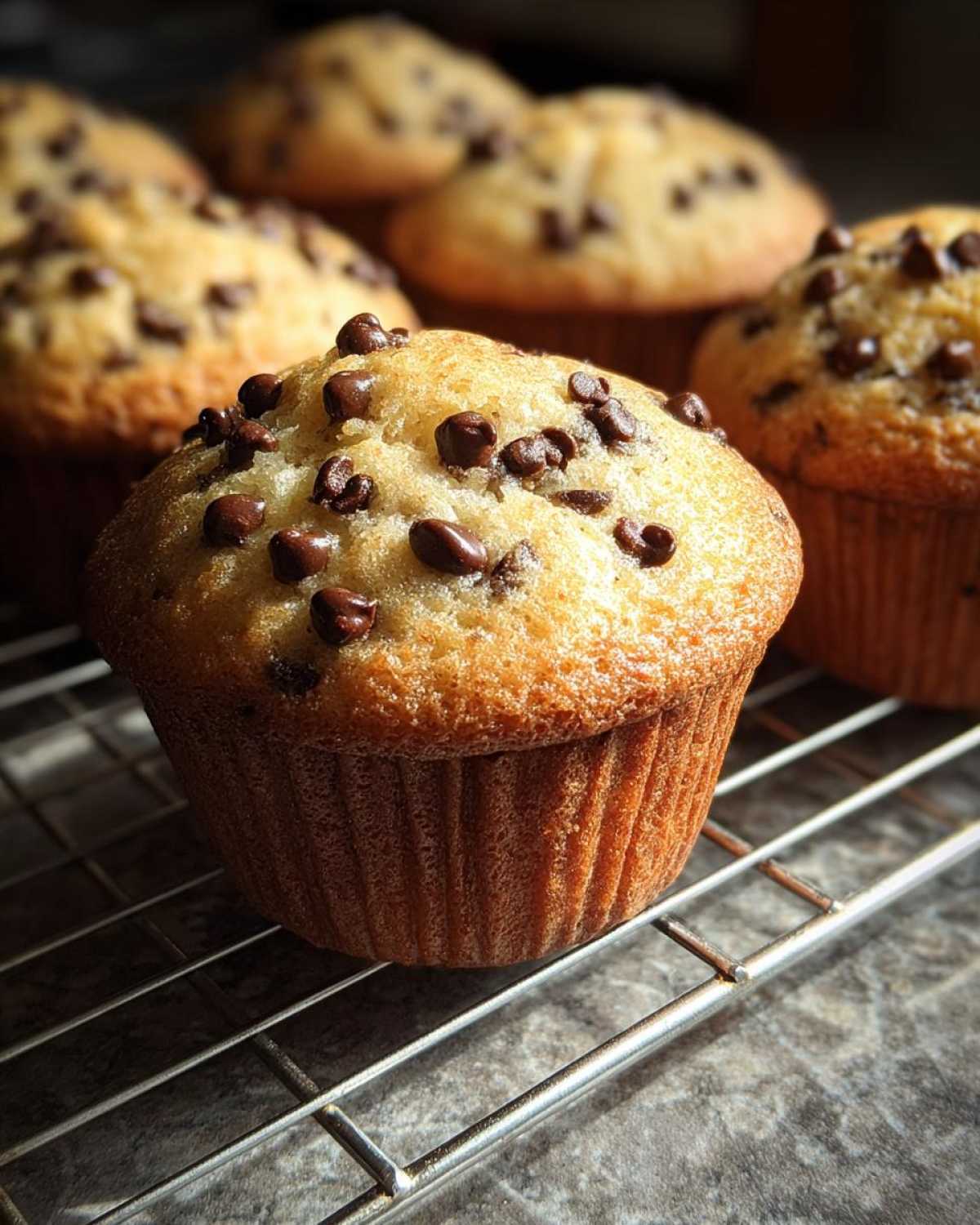 Classic chocolate chip muffins - detail 3