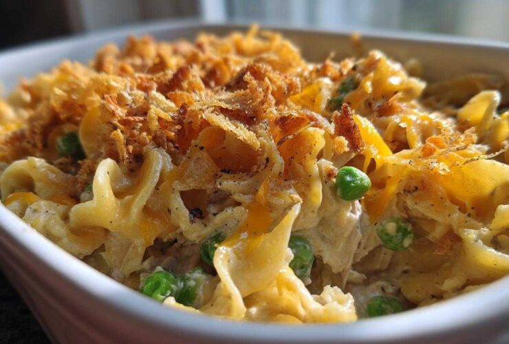 Classic tuna noodle casserole