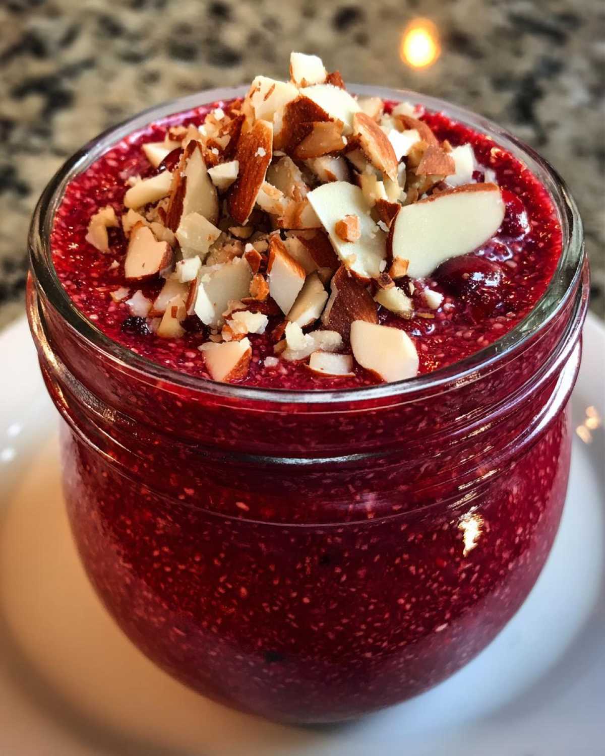 Cranberry Almond Chia Pudding - detail 2