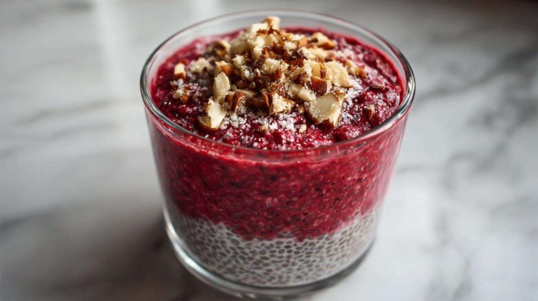 Cranberry Almond Chia Pudding