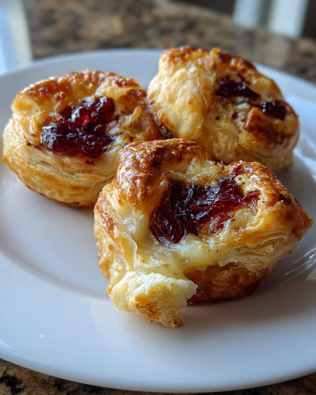 Cranberry Brie Puff Pastry Bites - detail 3